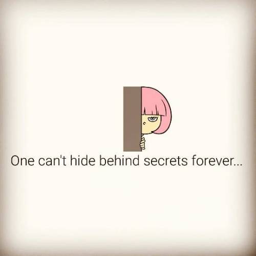 One can’t hide behind this forever… #justlifelessons #factsoflife #secrets #breakupquot