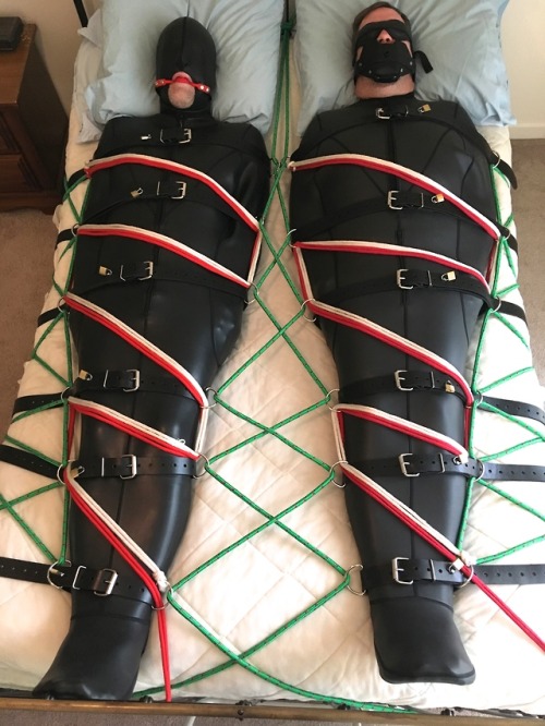wired4funspike: To me, there is just something really hot about having two guys totally helpless, si