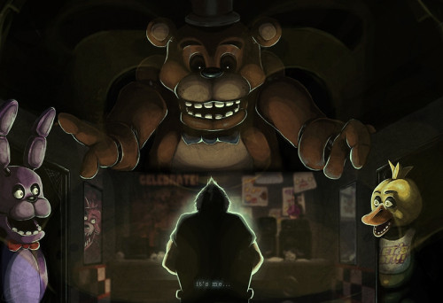 Five Nights at Freddy’s - Qlax Draws(Yes, that is Markiplier–I had to add the King of Fi