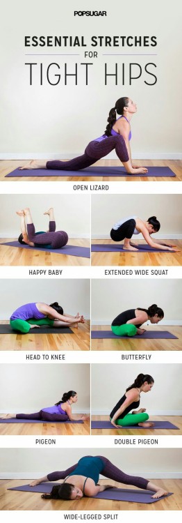 Great stretches for those with tight hips.