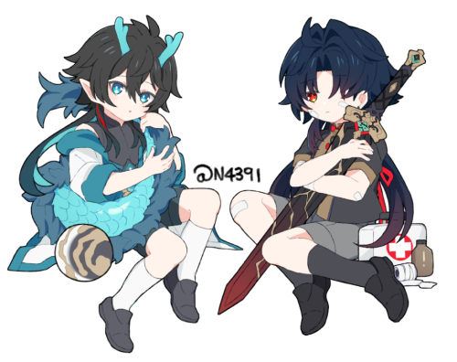 Tiny Dan Heng And Tiny Blade