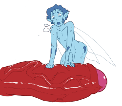 ppmaqero:   Fairy boy meets monster cock . the photoset  Extra; first official sketch