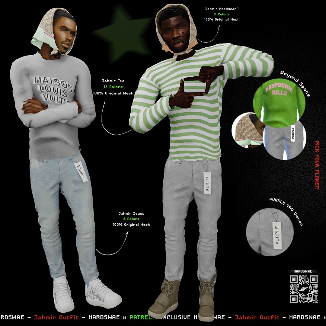 HARDSWAE CC UNIVERSE — Jahmir Outfit ⭐️. I Present you the ...