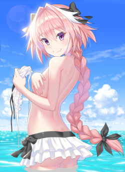 zuckablatt:  trapsanctuary:  Astolfo! 😍😍😍Artist: tatFollow me on Twitter @SanctuaryTrap  Cute!