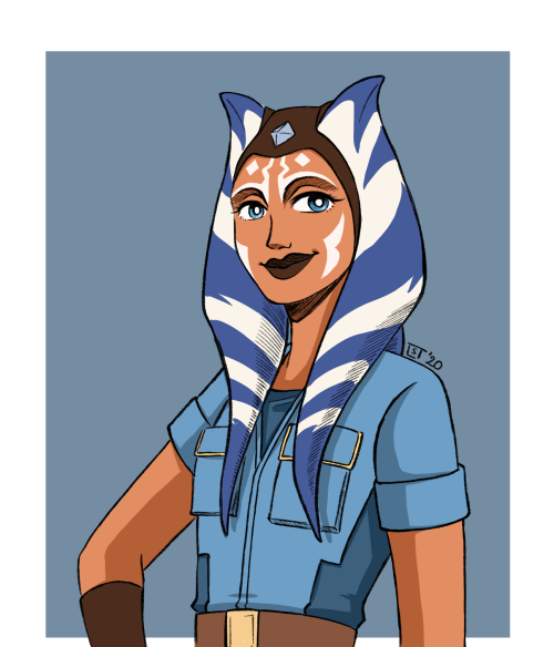 littlesat: Ahsoka! &lt;3 This is the first time I draw her, but I wanted to celebrate her comeba