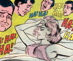 klappersacks:  	ha ha ha by Tom Simpson    	Via Flickr: 	Girls’ Love Stories #110 (1965)   