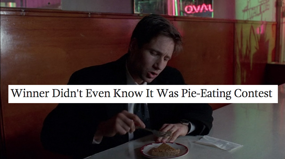 traiteurr:  The X Files + The Onion Headlines pt 3/?  