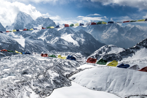 alpine-spirit:  Domain of the Snow Spirits Taken from the Summit of Gokyo Ri, Khumbu Valley, Himalay