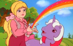 tordotcom: “You could get away with anything, if you made it fluffy and pink enough. You could destroy the whole world, as long as you were willing to cover it in glitter first.” @seananmcguire on how My Little Ponies taught her to tell a story. 