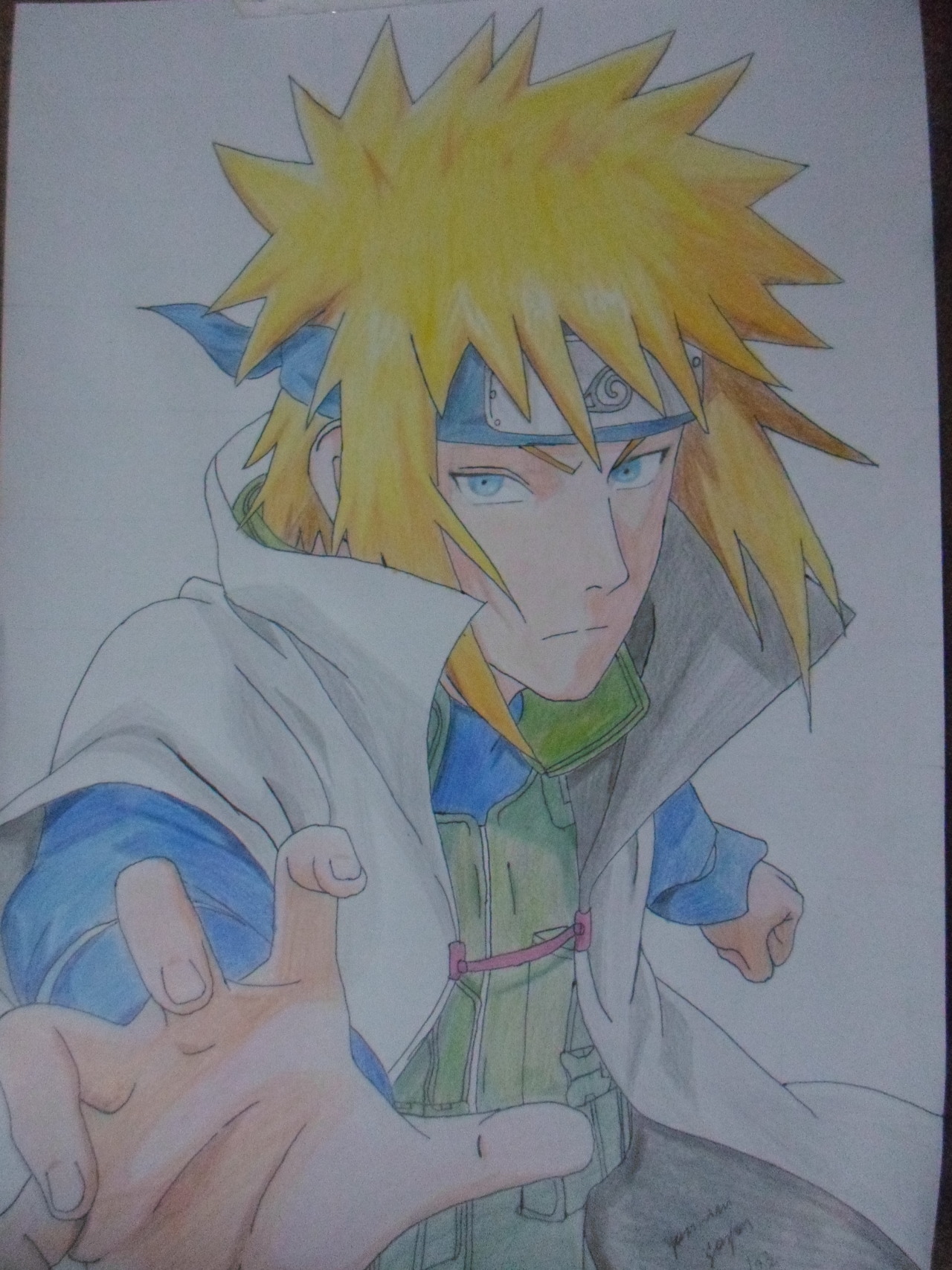 Oh My Hokage — yasmimgaspart: Minato (Desafio: Desenhar no