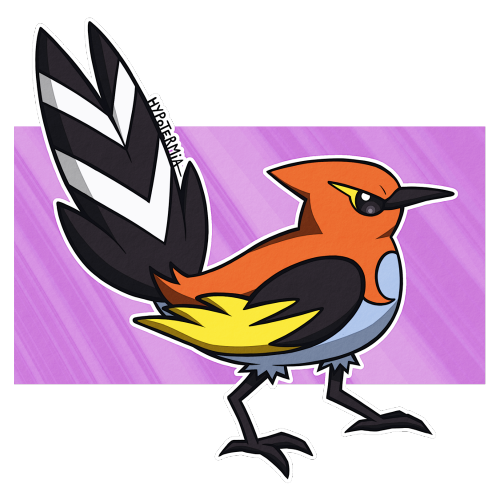 December Pokémon Challenge 2021, 17/31: Fletchinder  bigger birb(wanna suggest a pok&eac