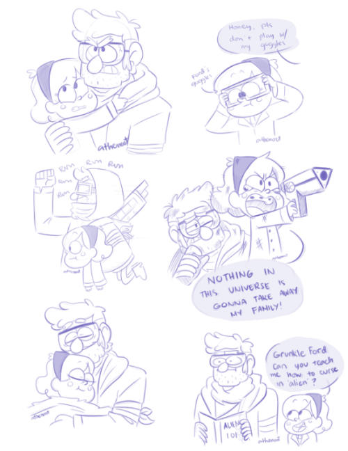 athenoot: just some drifting stars au doodles bc i love these sweater dorks w all my heart and soul 