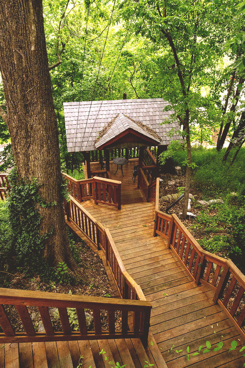 bluepueblo:  Forest Deck, The Ozarks, Arkansas photo via october