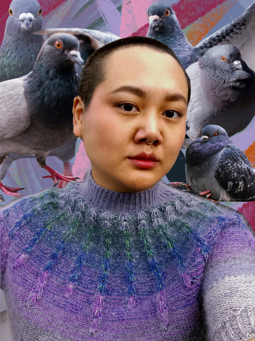 sliceofpearpie:hello is me again i am BACK with ANOTHER PIGEON JUMPERravelry page is HERE i am also 