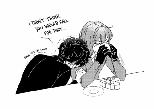 todoyamas:i drew this based on a dream i had….. please pretend it’s valentine’s d