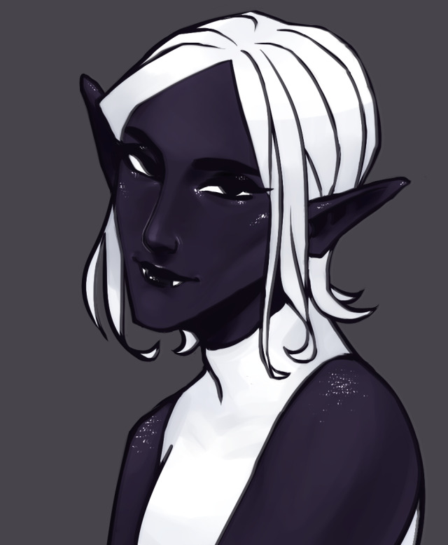 i’m on art fight! also, commission me? #drow#dnd oc #not my oc #dnd#dnd art#dnd drow#elf