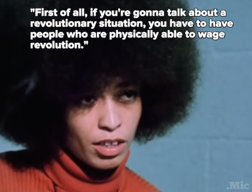 micdotcom:  Angela Davis nailed the Baltimore riots perfectly … in 1972 Angela Davis, philosopher-activist and professor, was hunted down by the FBI for a crime she didn’t commit, jailed in 1970, and freed in 1972. While serving her sentence in a