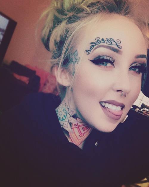 Top 50 Best Face Tattoos For Women  Bold Loud Body Art  Facial tattoos Face  tattoos for women Face tattoos