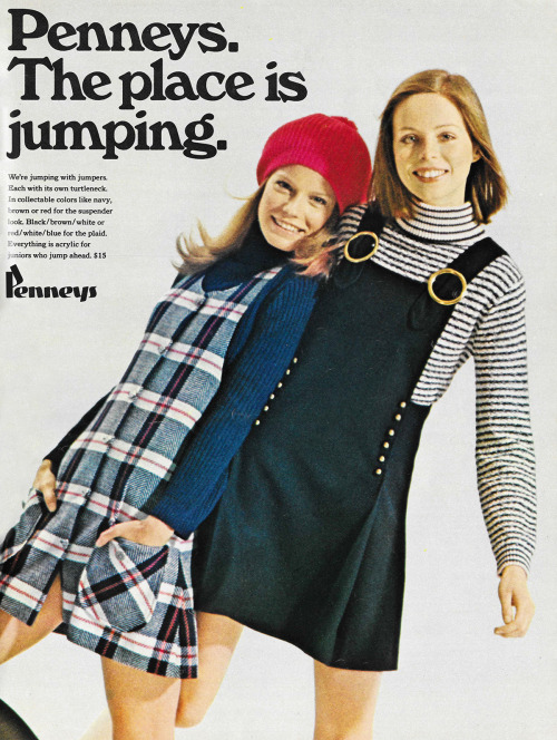 justseventeen:  July 1970. ‘We’re jumping with jumpers.’