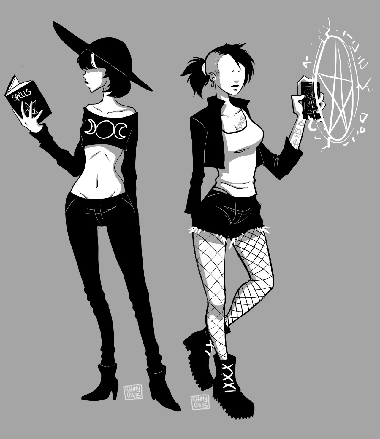 Kehmy's Art — Some modern witches concept...