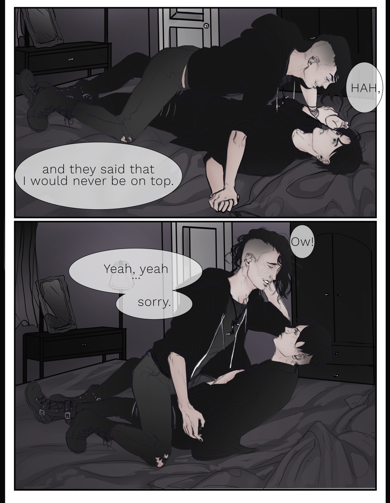 A comic commission from the same Miles, this time featuring Jac. [do not use without