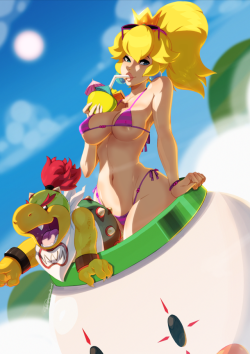 tovio-rogers:  princess peach drawn up for patreon.    &lt; |D’‘‘‘