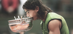 ameliailema:  10 years of Rafa Nadal at Roland Garros