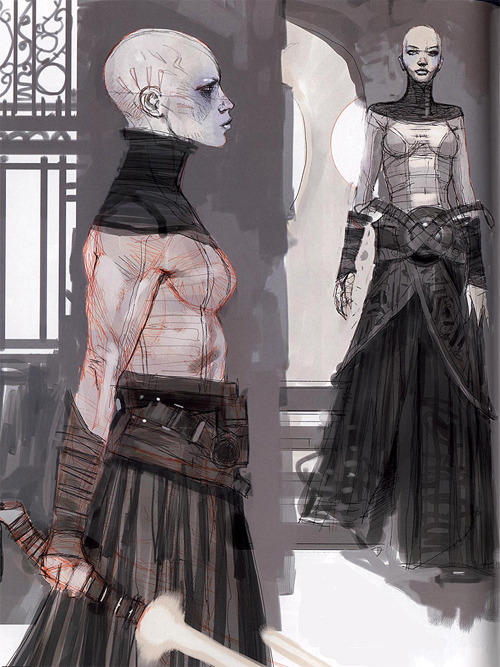 sw-costumes:Asajj Ventress | Original Concept ArtThis particular design was originally created for A