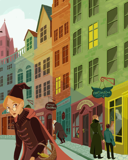 Harry Potter and the Sorcerer’s Stone Chapter 5 Diagon Alley There were shops selling rob