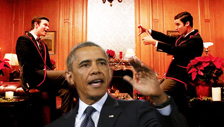 hurnmelkurt:  top 6 favorite pictures of obama with klaine 