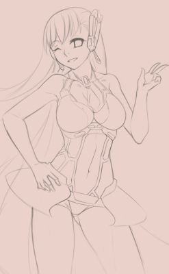 WIP V2 This costume is more fun to draw,