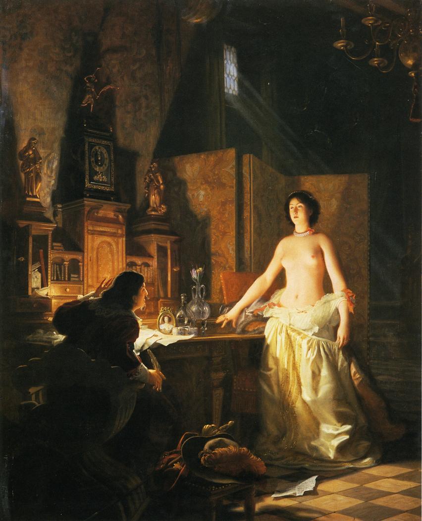 artbeautypaintings:  Mademoiselle de Maupin - Jean-Jules-Antoine Lecomte du Noüy