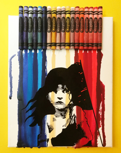 illyrio:I hadn’t made any melted crayon art in a while, so I decided to make some Broadway-themed pi