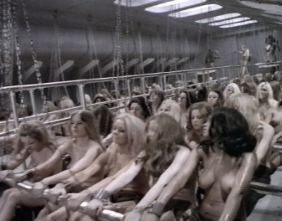 Naked slave girl chain gang