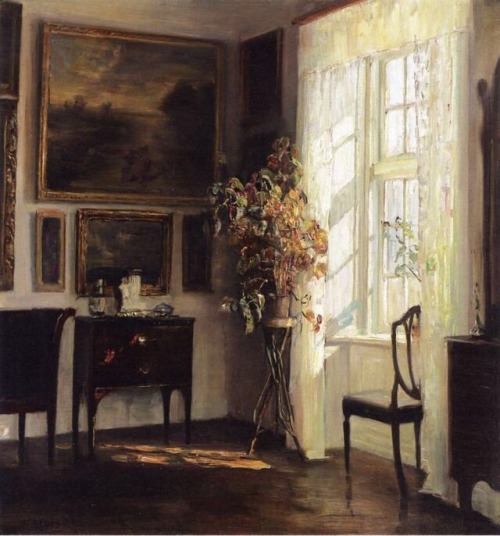 art-is-art-is-art: A Sunlit Interior, Carl Vilhelm Holsøe