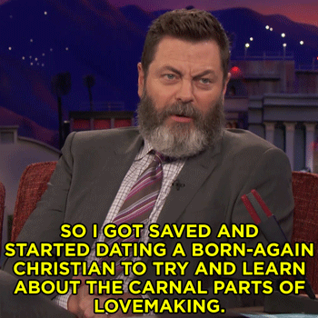 WATCH: Nick Offerman Became A Born-Again Christian For A Girl