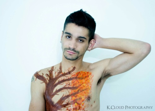 One of the loves of my life one day  had some body painting done. The Artist and Photographer have s