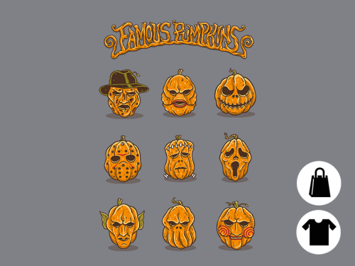 Famous Pumpkins by albyletoy (on tee here)