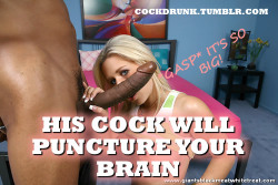 cockdrunk:  Do you even care if you get a little cock stupid?