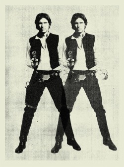 narcissusskisses:  Space Cowboy Art Print - Star Wars, Han Solo, Warhol        