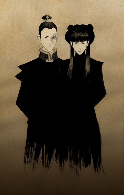 bryankonietzko:  I’m up early putting the last pieces in place for my lecture at RISD (tonight, 10/14/13 at 7:00 in the Main Auditorium) and I came across this forgotten gem that I inked in 2007. I always imagined Mai kept giving the royal portrait