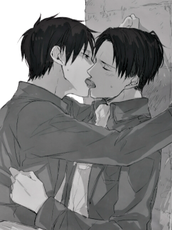 ereri-obsession:  Source:ユヅカ/b&wPlease do not remove
