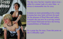 jenni-sissy:  Captions for sissieshttp://jenni-sissy.tumblr.com/