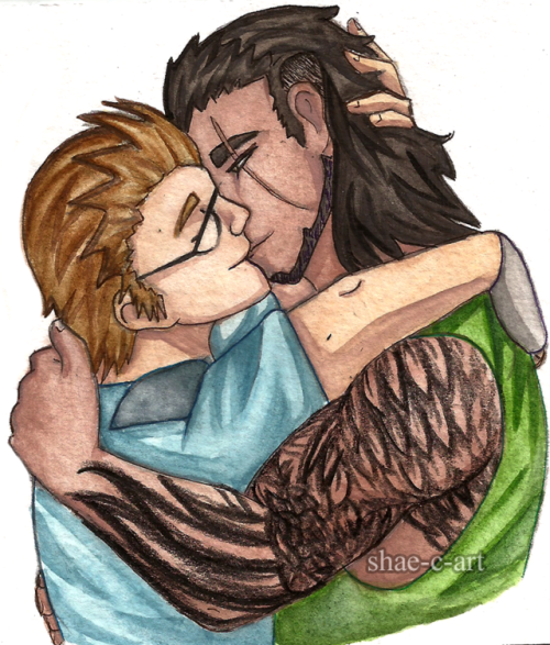 shae-c-art: Gladnis smooches are the best. (You can also find me on pillowfort as Shae-C-Art and tw