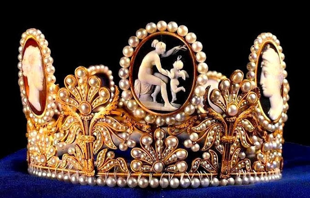 royaltyandpomp: THE JEWEL The Cameo Tiara, of  the H.I.M. Empress Josephine of The