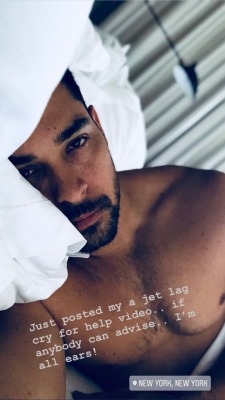 celebswhogetslepton:Wilmer Valderrama on his Instagram story (8 July, 2018)