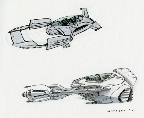 camerxn:Inktober Sketches by Scott Robertson