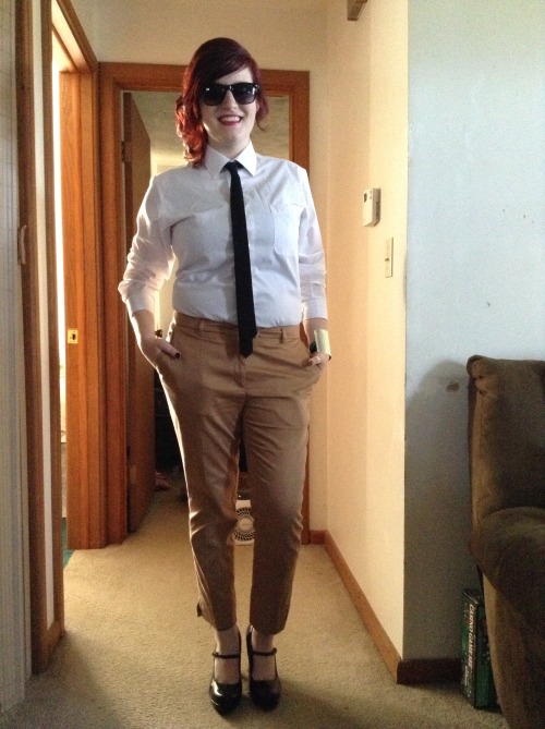 A picture of me before I went to eat before prom. I didn&rsquo;t have my tux in yet, so I decide