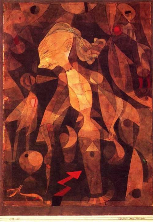 A Young Ladys Adventure, 1921, Paul Klee
