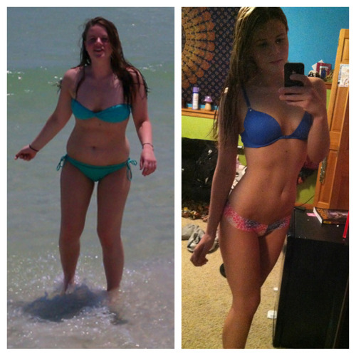 before-and-after-pictures:  I am 5’6". The photo on the right was on my vacation to Florida last summer (2012). I was 165 pounds and after this vacation I decided I MUST make a change in my lifestyle. For the rest of the summer I started eating